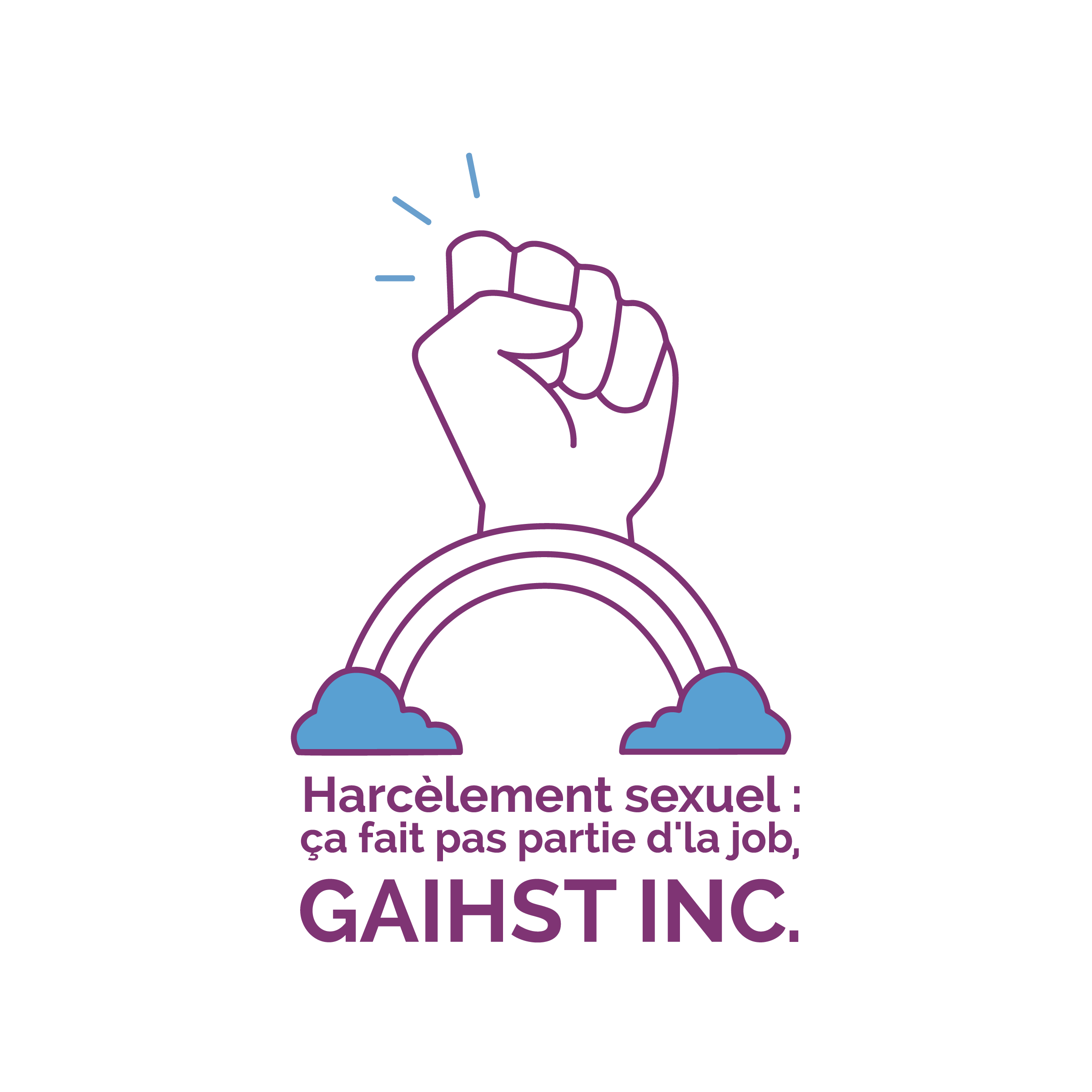 Logo du projet Harcèlement sexuel : ça fait pas partie d'la job, GAIHST INC.
